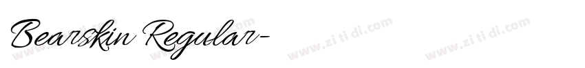 Bearskin Regular字体转换 Bearskin Regular字体转换